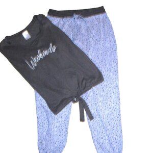 Secret Treasures pj set with "Drawstring" Top Size S 4-6